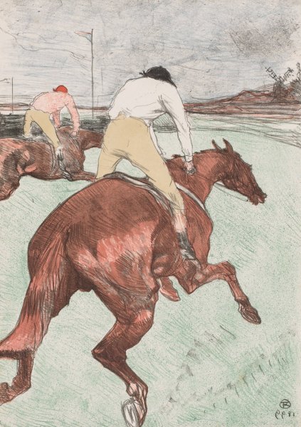 The Jockey  by Henri De Toulouse-Lautrec - Hand-Painted Oil Painting Reproduction