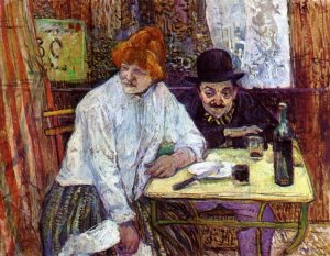 The Last Crumbs also known as A la Mie by Henri De Toulouse-Lautrec Oil Painting