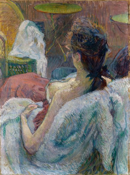Main Product Photo of The Model Resting  Painting by Henri De Toulouse-Lautrec