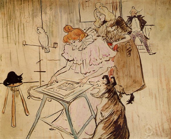 Main Product Photo of The Motograph Painting by Henri De Toulouse-Lautrec