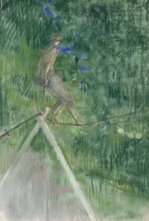 The Rope Dancer by Henri De Toulouse-Lautrec Oil Painting