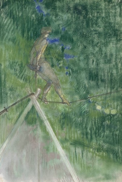 Main Product Photo of The Rope Dancer Painting by Henri De Toulouse-Lautrec