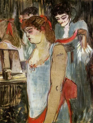 The Tatooed Woman by Henri De Toulouse-Lautrec Oil Painting