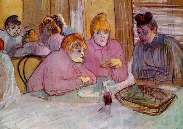 Main Product Photo of Woman in a Brothel Painting by Henri De Toulouse-Lautrec