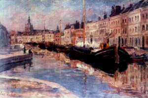 Apres l'Entree des Eaux by Henri Duhem Oil Painting