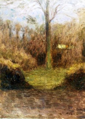 Trees at Night by Henri Duhem Oil Painting