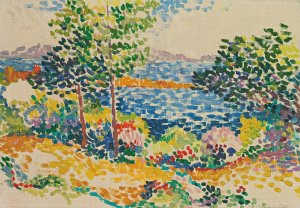 Bord De Mer En Mediterranee by Henri-Edmond Cross Oil Painting
