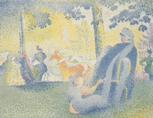 In The Champs Elysees by Henri-Edmond Cross Oil Painting