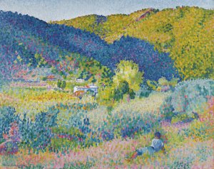 Paysage De La Chaine Des Maures by Henri-Edmond Cross Oil Painting