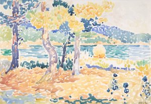 Pines on the Coastline by Henri-Edmond Cross Oil Painting