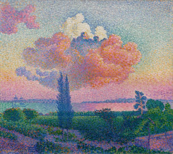 Main Product Photo of The Rose Cloud  Painting by Henri-Edmond Cross
