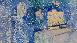 Venice; Night of the Festival of the Redeemer by Henri-Edmond Cross Oil Painting