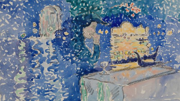 Main Product Photo of Venice; Night of the Festival of the Redeemer  Painting by Henri-Edmond Cross