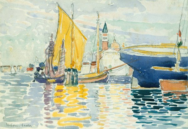Main Product Photo of Venice-The Giudecca  Painting by Henri-Edmond Cross