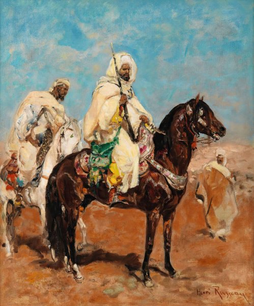 Main Product Photo of Caid Dkhissi, Of The Triffas Tribe Painting by Henri Emilien Rousseau