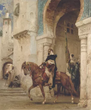Horseman Leaving A Palace by Henri Emilien Rousseau Oil Painting