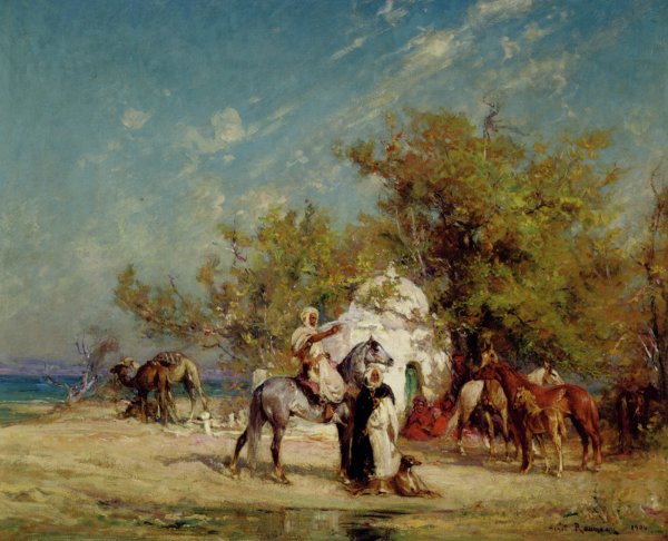 Main Product Photo of Preparing for the Hunt Painting by Henri Emilien Rousseau