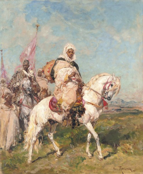 Main Product Photo of The Desert Escort  Painting by Henri Emilien Rousseau