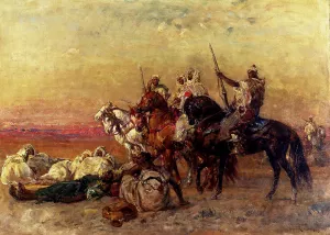 The Halt In The Desert Oil painting by Henri Emilien Rousseau