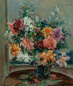 Summer bouquet by Henri Epstein Oil Painting