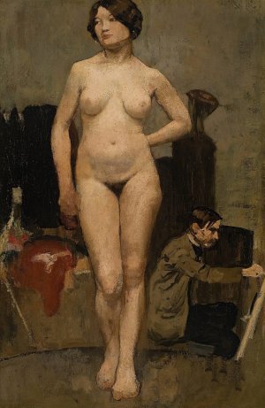 Femme nue, etude d'atelier by Henri Evenepoel Oil Painting
