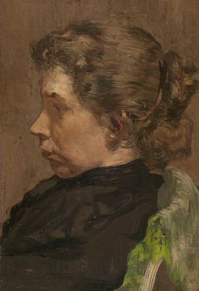 Portrait with Green Chair by Henri Evenepoel - Hand-Painted Oil Painting Reproduction