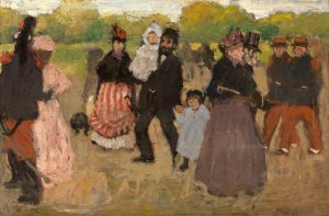 Sunday at the Bois de Boulogne by Henri Evenepoel Oil Painting