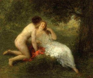 Bathers also known as The Secret by Henri Fantin-Latour Oil Painting