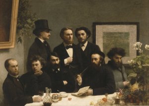 By The Table by Henri Fantin-Latour Oil Painting