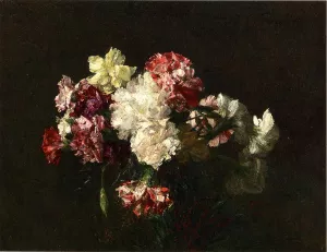 Carnations by Henri Fantin-Latour - Oil Painting Reproduction