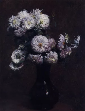 Chrysanthemums by Henri Fantin-Latour - Oil Painting Reproduction