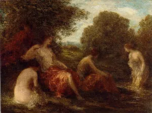 Diana and Her Handmaidens by Henri Fantin-Latour Oil Painting
