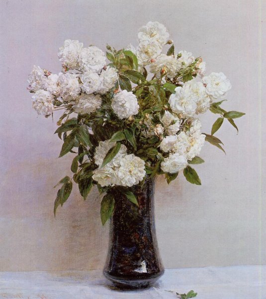 Fairy Roses by Henri Fantin-Latour - Hand-Painted Oil Painting Reproduction
