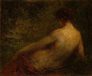 Femme nue de dos by Henri Fantin-Latour Oil Painting
