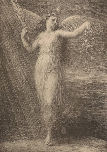Main Product Photo of Immortality  Painting by Henri Fantin-Latour