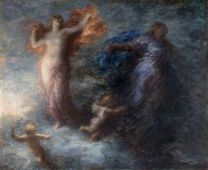 L'aurore Et La Nuit by Henri Fantin-Latour Oil Painting