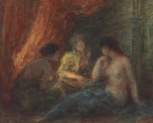 Le jeu by Henri Fantin-Latour Oil Painting