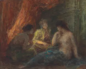 Le jeu by Henri Fantin-Latour Oil Painting