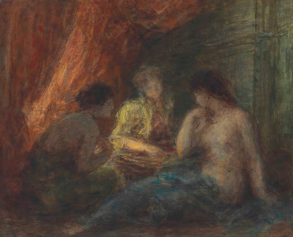 Le jeu by Henri Fantin-Latour - Hand-Painted Oil Painting Reproduction