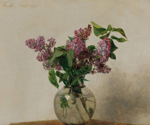Lilas  by Henri Fantin-Latour - Hand-Painted Oil Painting Reproduction