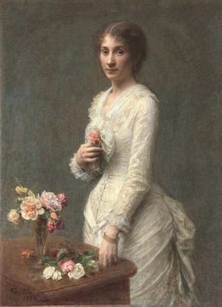 Madame Lerolle  by Henri Fantin-Latour - Hand-Painted Oil Painting Reproduction