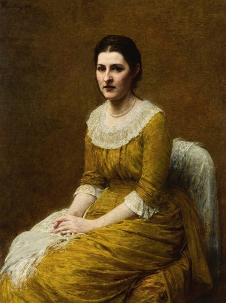 Miss Sarah Budgett  by Henri Fantin-Latour - Hand-Painted Oil Painting Reproduction
