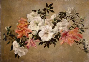 Petunias by Henri Fantin-Latour Oil Painting