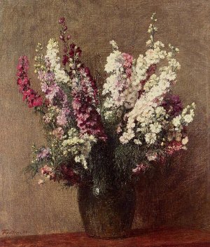 Pieds d'Allouette by Henri Fantin-Latour Oil Painting