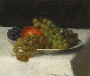 Pommes Et Raisins by Henri Fantin-Latour Oil Painting