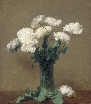 Poppies by Henri Fantin-Latour Oil Painting