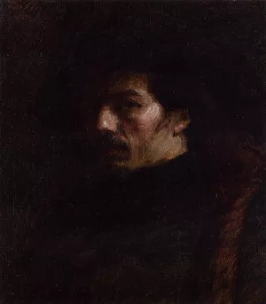 Portrait of Alphonse Legros by Henri Fantin-Latour - Oil Painting Reproduction