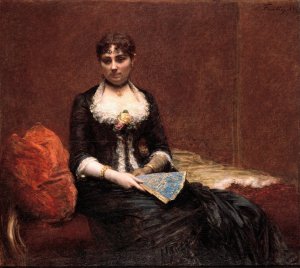 Portrait of Madame Leon Maitre by Henri Fantin-Latour Oil Painting