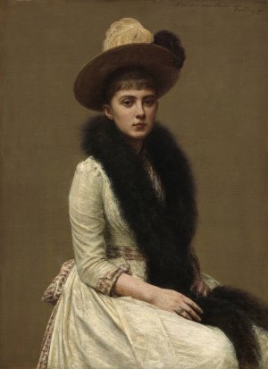 Portrait of Sonia by Henri Fantin-Latour Oil Painting