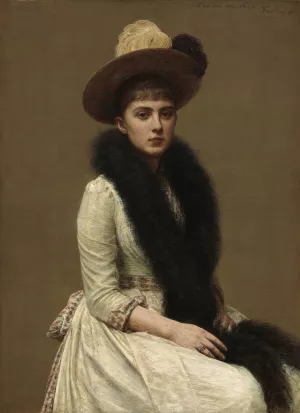 Portrait of Sonia by Henri Fantin-Latour Oil Painting